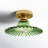 Saffron Glass Flush Mount-719805658