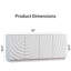 Buffet Paulsboro 59 po avec accent de grain en spirale, meuble de rangement moderne à 4 portes pour la cuisine ou le salon, blanc-1522547013