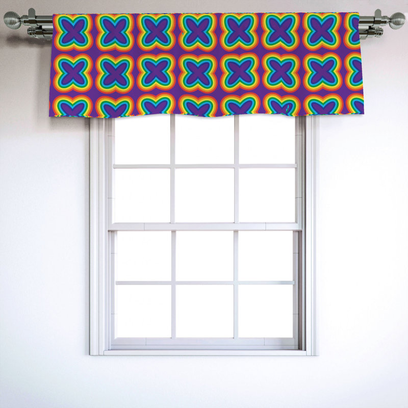 Sateen Ruffled Window Valance