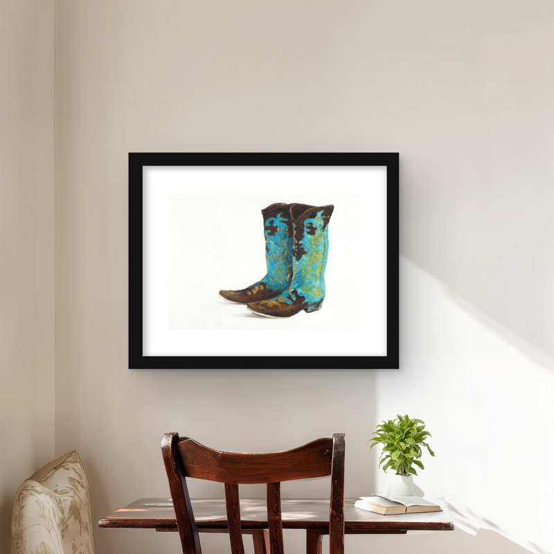 Bottes de cowboy bleues - Western Man