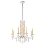 Siena 8 Light 30in x 31in Chandelier in Heirloom Gold with Clear Heritage Handcut Crystals