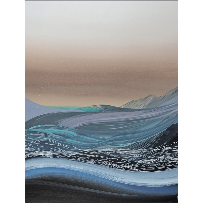 «Permanent vacances» par Novi Lim - impression, H 32 po x l 24 po, Toile tendue