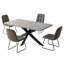 Ensemble de salle à manger Derose, table de salle à manger extensible avec chaises-122056380-122056382
