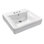 Lavabo de salle de bain rectangulaire en céramique blanche avec trop-plein NuvoFusion Kingston