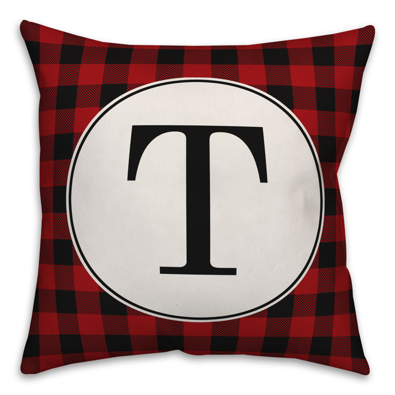 Plaid Throw Pillow, T