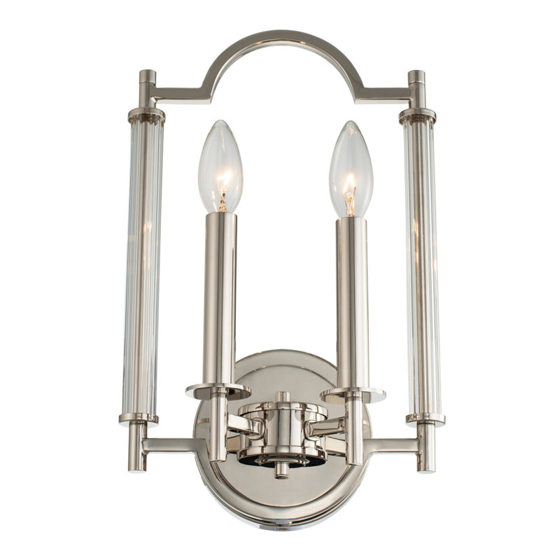 Provence 2 LT Polished Nickel Wall Sconce Kalco