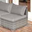 Gennett Wicker Outdoor Armless Lounge Chair-214119059