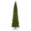 Sapin de Noël mince pré-éclairé-334721038