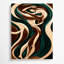Abstrait art figuratif sur toile vert 46-345146278