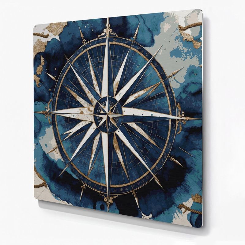 Art nautique gris, H 16 po x l 16 po