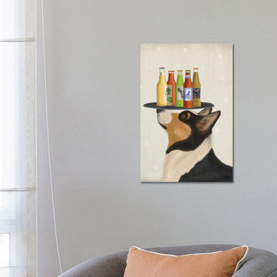 " Corgi Tricolour Beer Lover " by Fab Funky