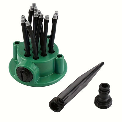 Multi head sprinkler 360 Degree Multi Head Sprinkler Garden Automatic Rotation Garden Irrigation Sprinkler Head Spray Tool