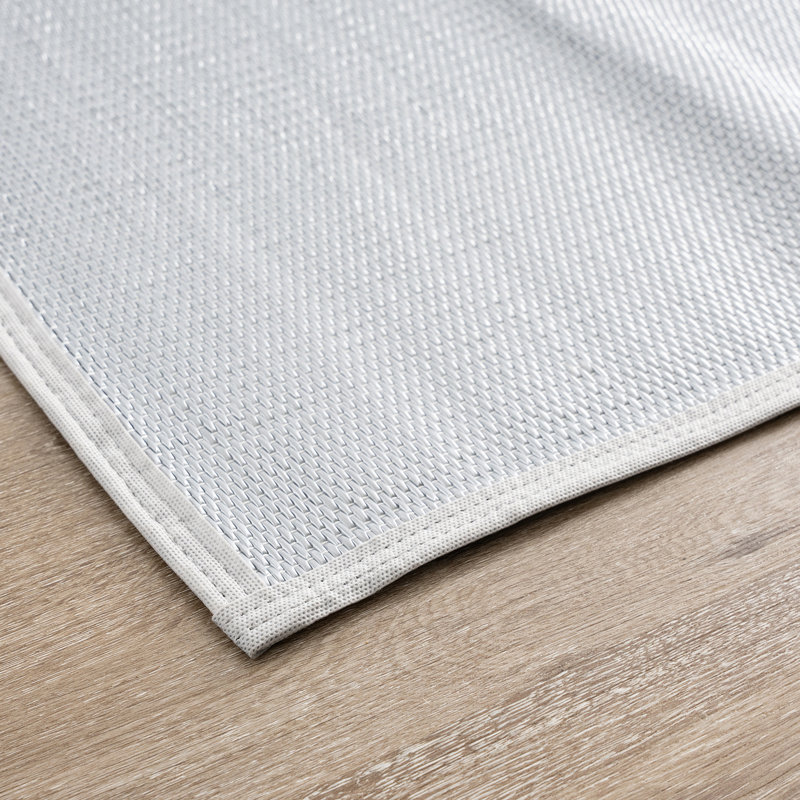 Tapis contemporain gris en polypropylène Kristofer, Rectangle 4 pi x 5 pi 11 po