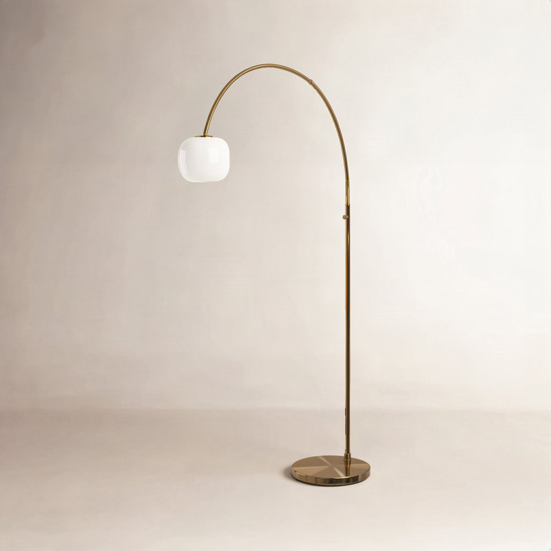Tambra 72'' Polished Arched Floor Lamp