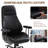 Diamond Quilted PU Leather Office Chair with Premium Durable Construction, Slient Wheels, Easy Assembly, Black-677448515