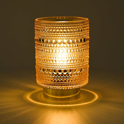 Cordless LED Table Lamp With Auto-Off Timer, Portable Battery Operated Night Light For Bedroom, Entryway, Camping & Outdoor Use