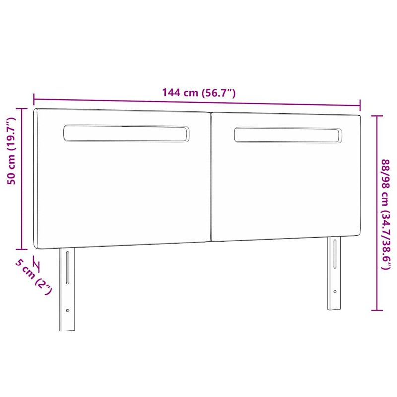 Headboard Wall-Mounted With Headboard Manual PVC