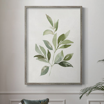 «Fresh Leaf Montage II», reproduction encadrée - bois massif 49518