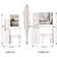 Petit meuble-lavabo moderne avec tabouret 29,2 po