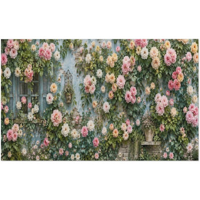 Serviette de plage florale Rose Garden