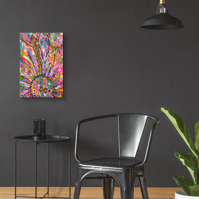 «Summer Is Here» par Noemi Ibarz, art mural en verre acrylique, H 24 po x l 16 po