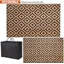 Tapis réversibles, tapis de paille en plastique, tapis moderne, grand tapis de sol et tapis pour l'extérieur, véhicule récréatif, patio, cour arrière, terrasse, pique-nique, plage, remorque, camping, noir et brun, 5 pi x 8 pi