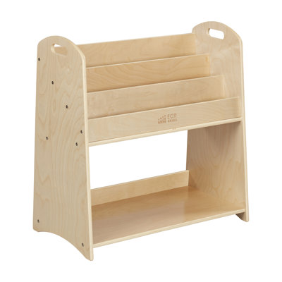 ECR4Kids 3-Shelf Floor Book Display with Handles and Storage, 30in, Kids Bookshelf by ECR4Kids