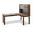 Solid Wood L - shaped Desk and Bookshelf Combination-650332452