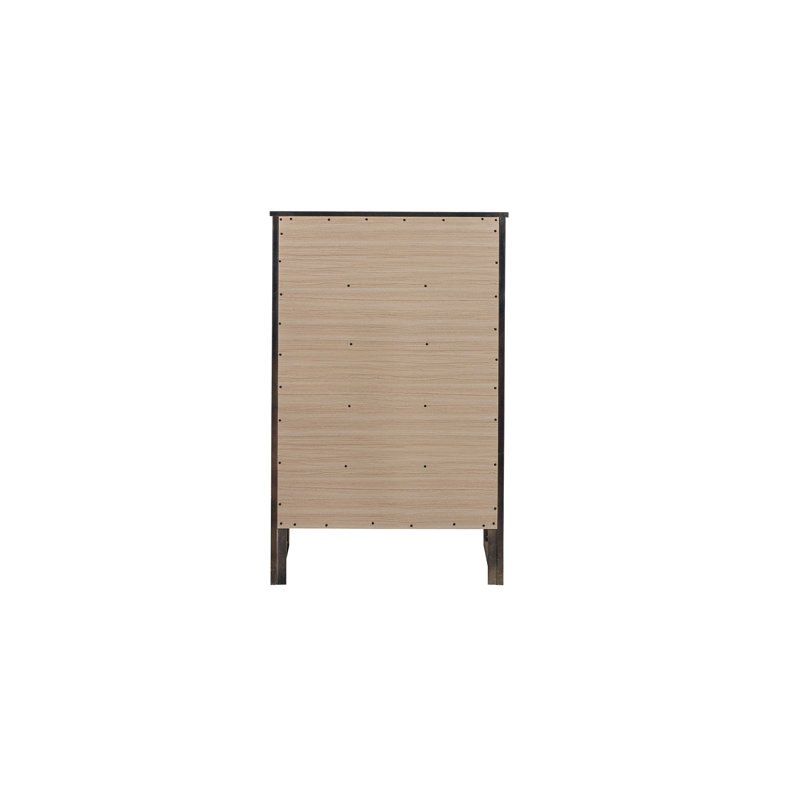 Daniel  5 Drawer Chest  Black, Black