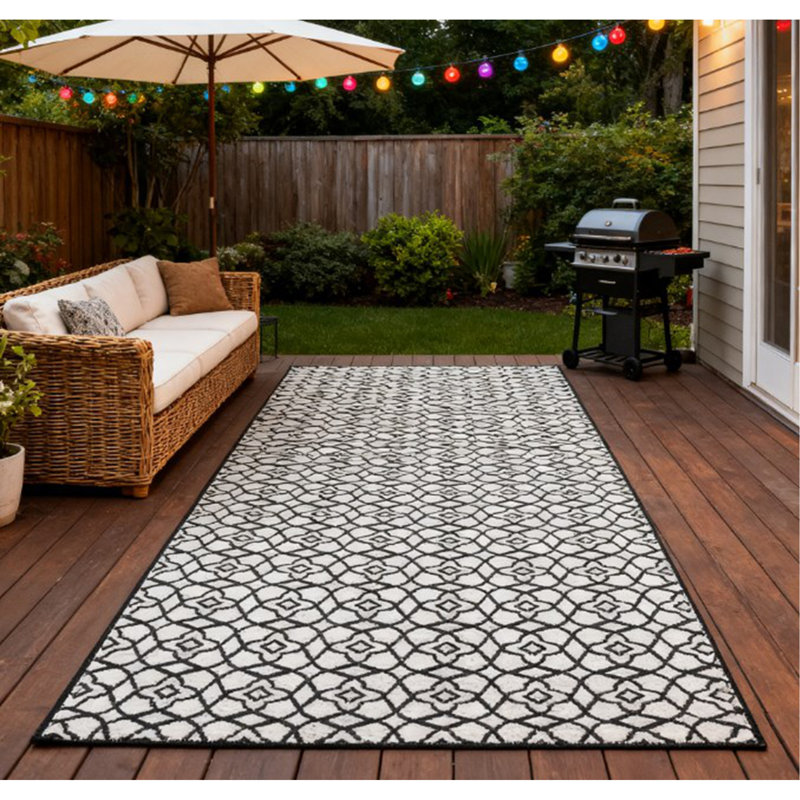 Tapis de patio, tapis d'extérieur réversible, Tapis de couloir de 9 pi x 18 pi