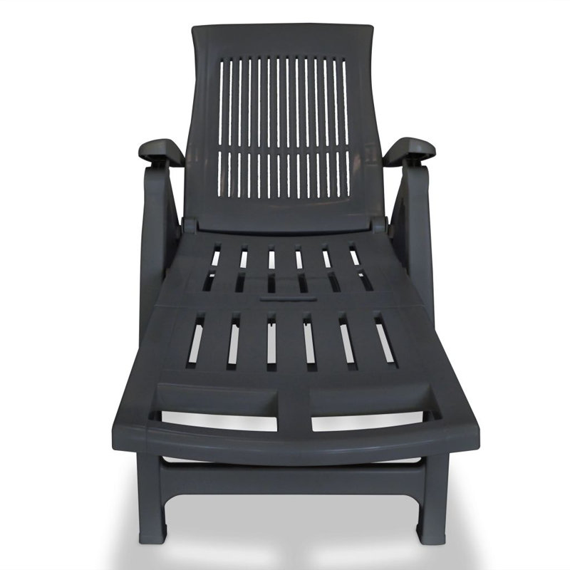 28.8" Long Reclining Single chaise, Anthracite