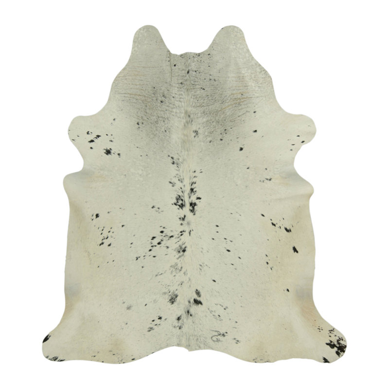 Rug & Kilim’S Extra Large Cowhide Rug In Black, White And Cream Tones