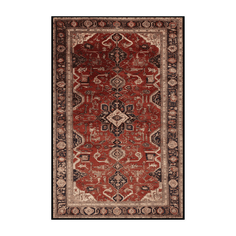 Tapis brun lavable à la machine, Tapis de couloir 2 pi x 5 pi