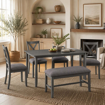 Solid Wood Top Dining Set