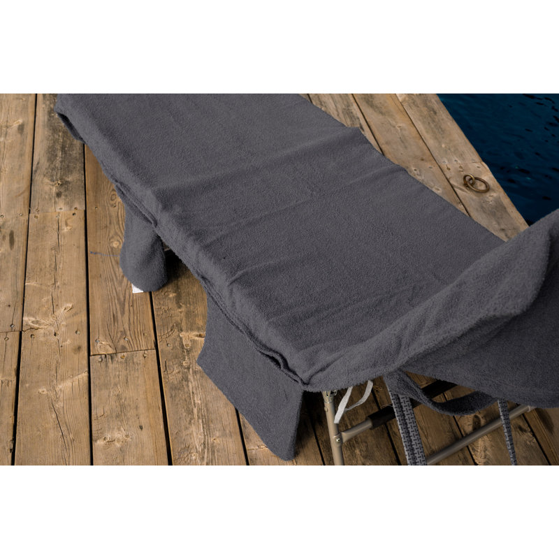 Serviette de plage 100% coton Diethelm, Gris