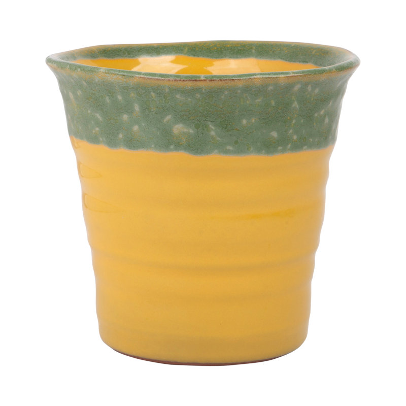 6"H Yellow Planter