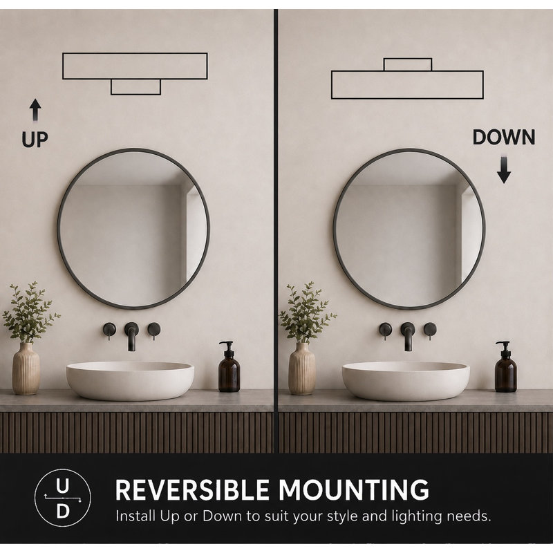 Meuble-lavabo Iissa, 4 Lt, verre, Doré, Fumé