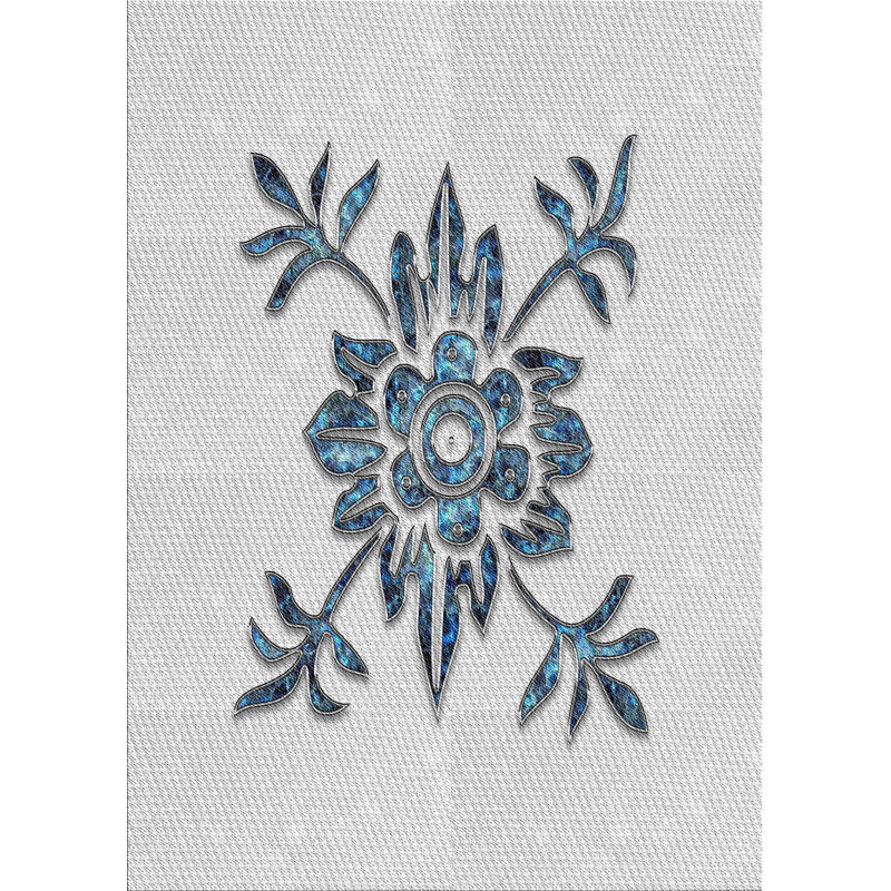 Floral Indoor Rug, Rectangle 4' x 6'
