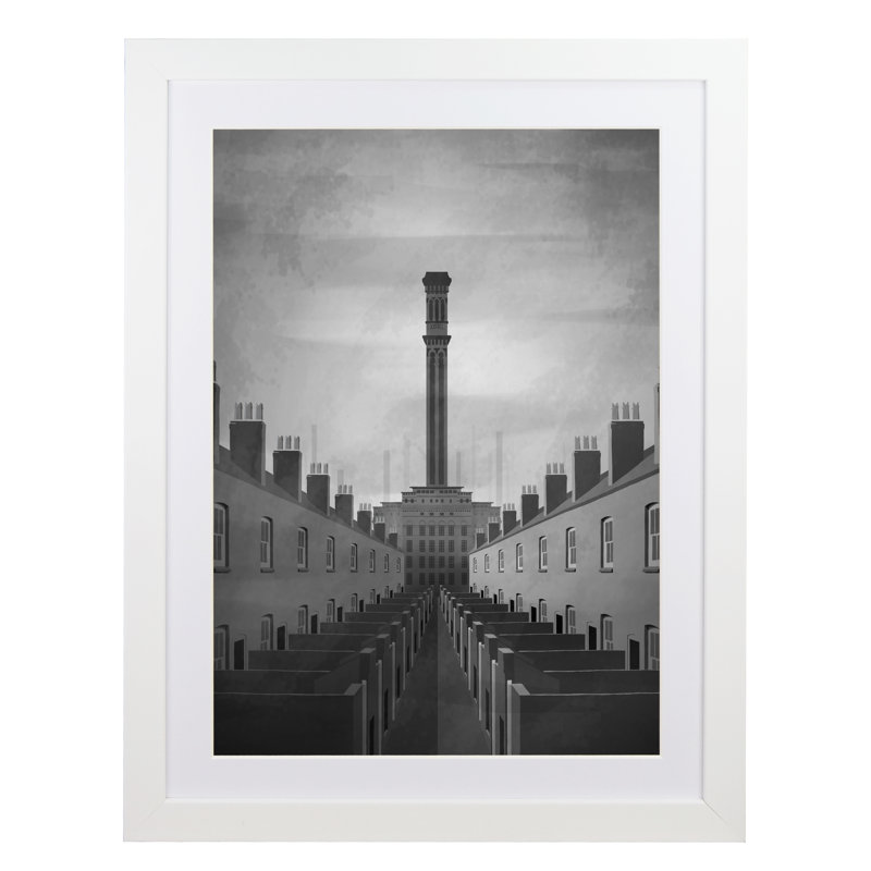 Print, White Wood Frame, 54 cm H x 44 cm W x 2.2 cm D
