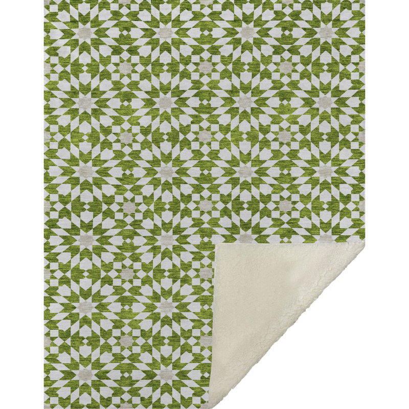 Jeté spirale Addison Sherpa ASB734, Limette