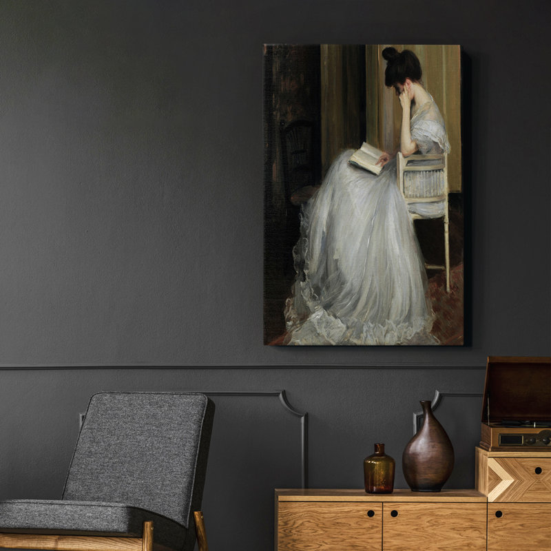 Peinture sur toile encadrée, H 61 po x l 41 po