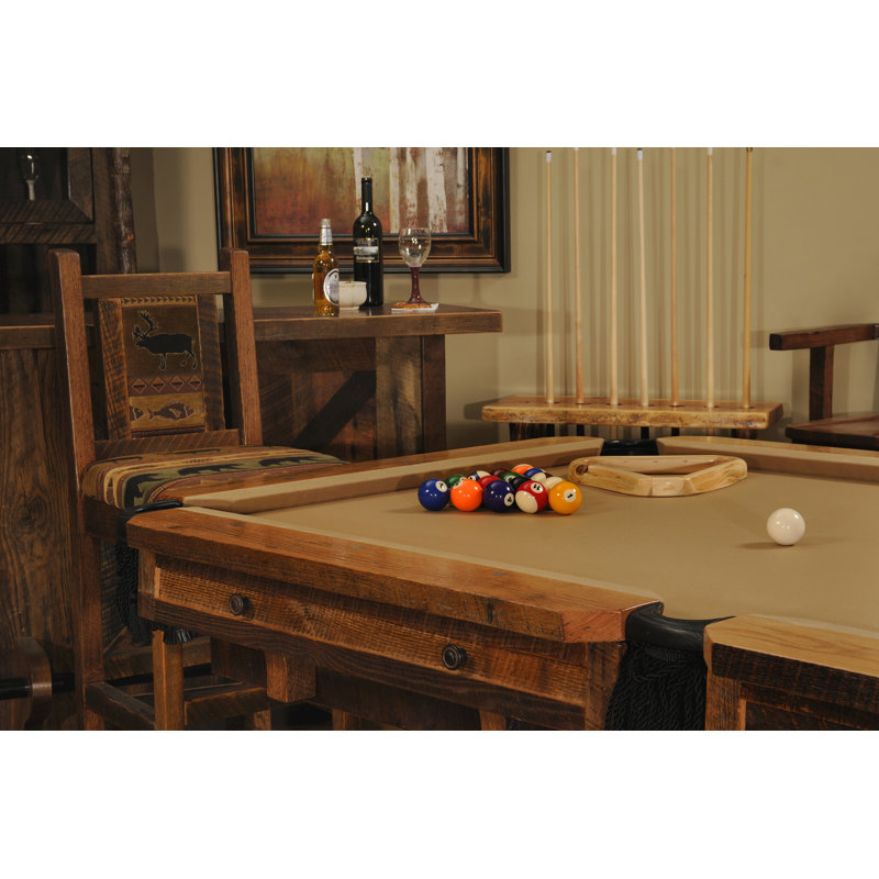 Fireside Lodge Barnwood Pool Table - (includes cloth) - Setup to be coordinated locally by customer