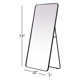 Sabine Metal Rounded Rectangle Floor Mirror
