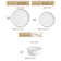 12 Piece Porcelain China Dinnerware Set - Service for 4