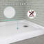 Base de douche en acrylique l 60 po x P 32 po Plateau de douche rectangulaire blanc avec plateau antidérapant-101303476