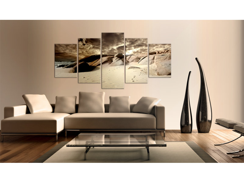 5 Piece No Frame Print on Canvas, 50cm H x 100cm W