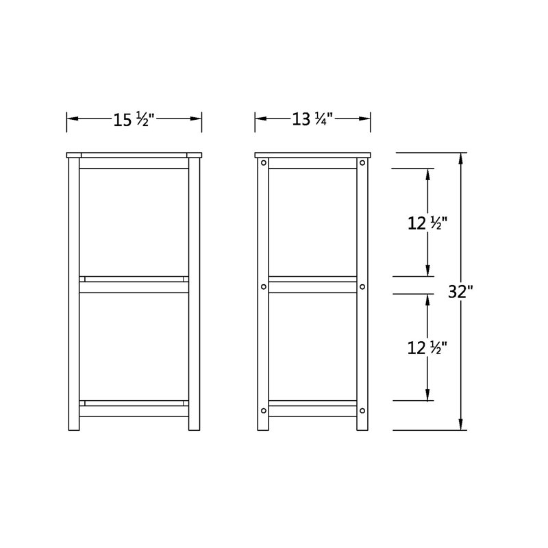 Estate Free Standing Bathroom Shelves