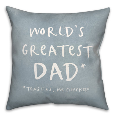  World’S Greatest Dad Throw Pillow