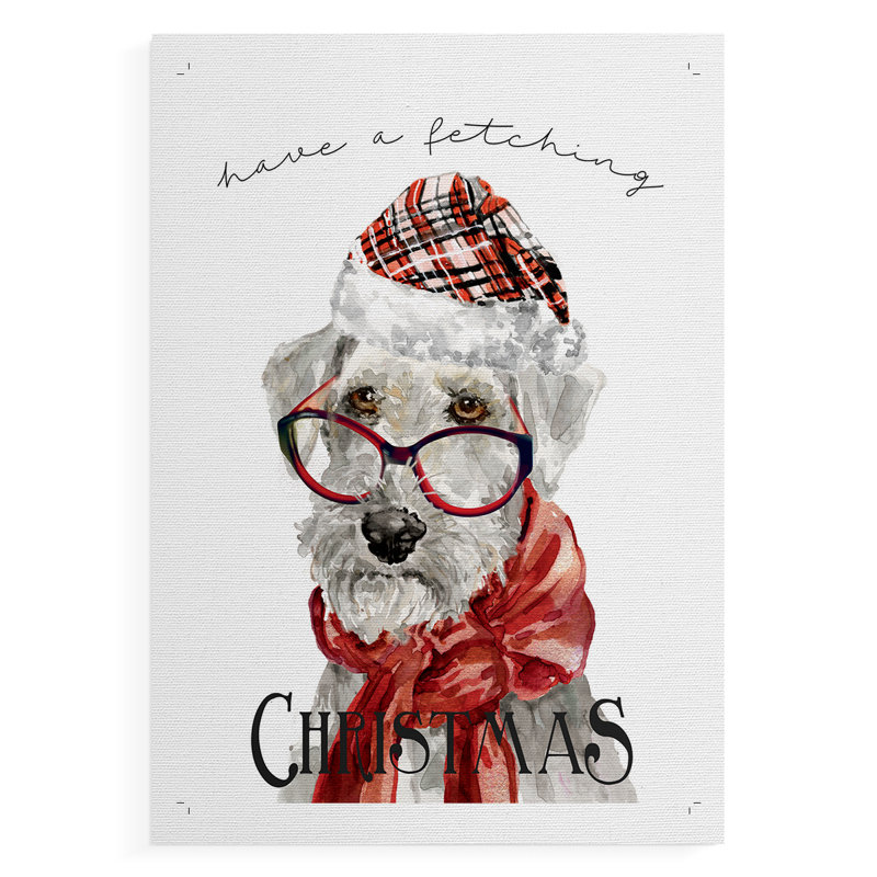 «Have a Fetching Christmas» - impression sur toile seulement - non encadrée