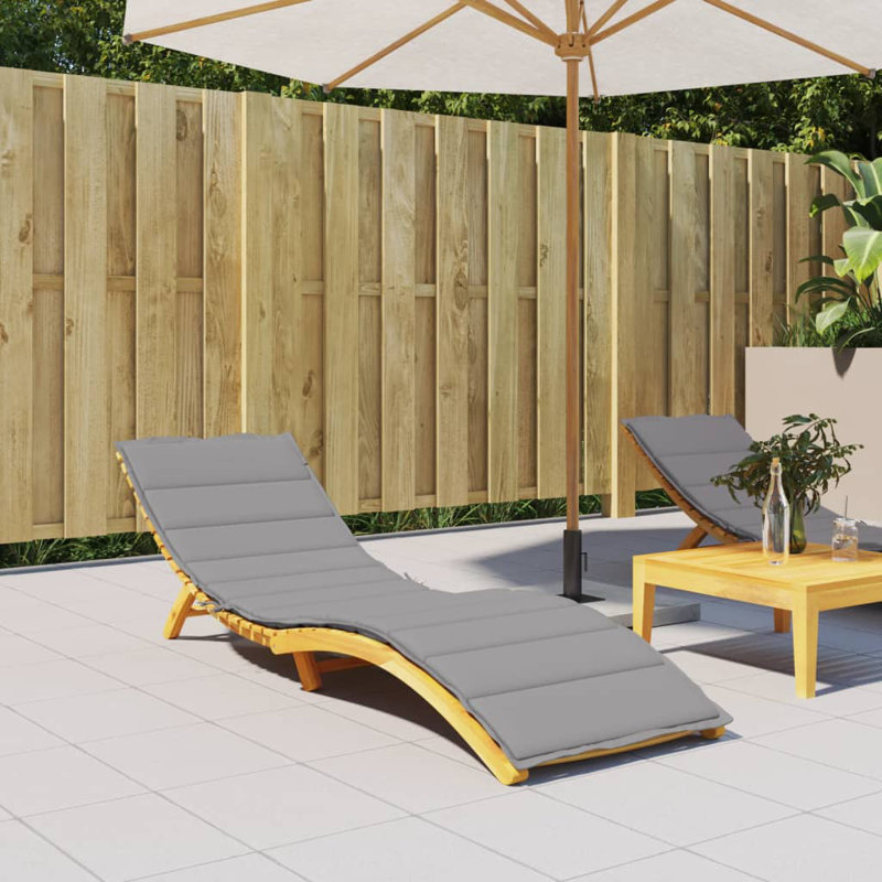 Outdoor Seat / Back Cushion, Gray, 1.6" H x 78.7" L x 27.6" W